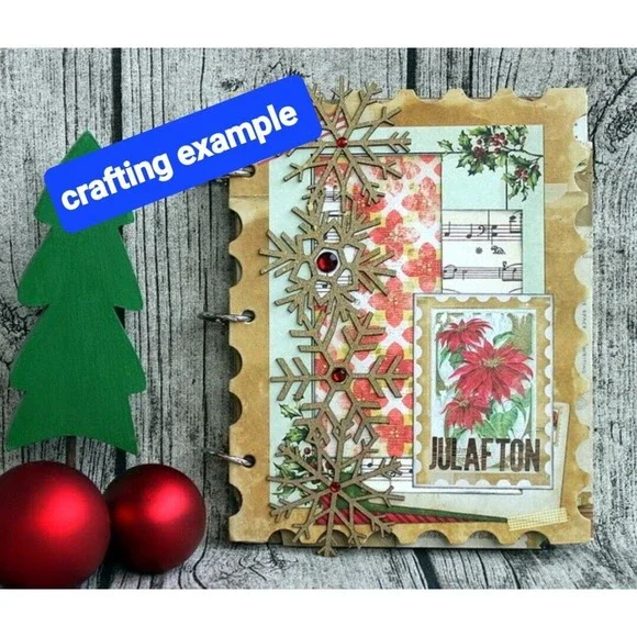 Bo Bunny Christmas Collage Mini Album New In Package - Picture 7 of 10